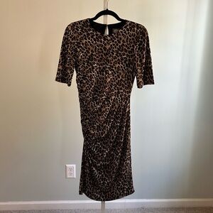 Vince Camuto Animal Print Fitted Dress